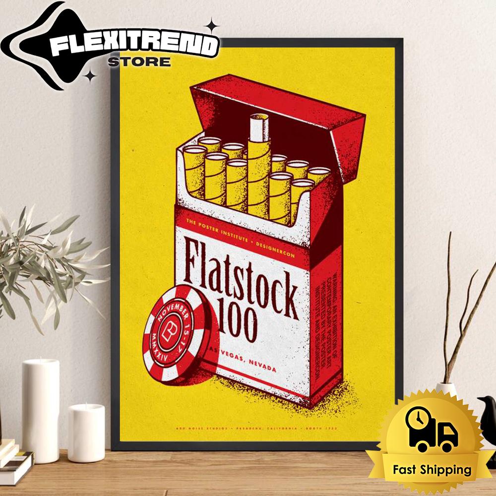 Flatstock 100 Tour In Las Vegas NV On November 15-17, 2024 Poster Canvas