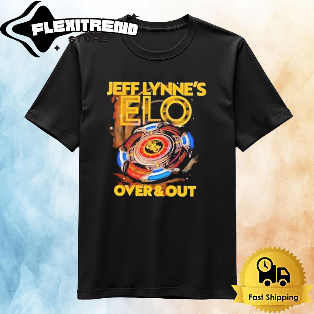 Jeff Lynne’s Electric Light Orchestra Over And Out 2024 Tour T Shirt