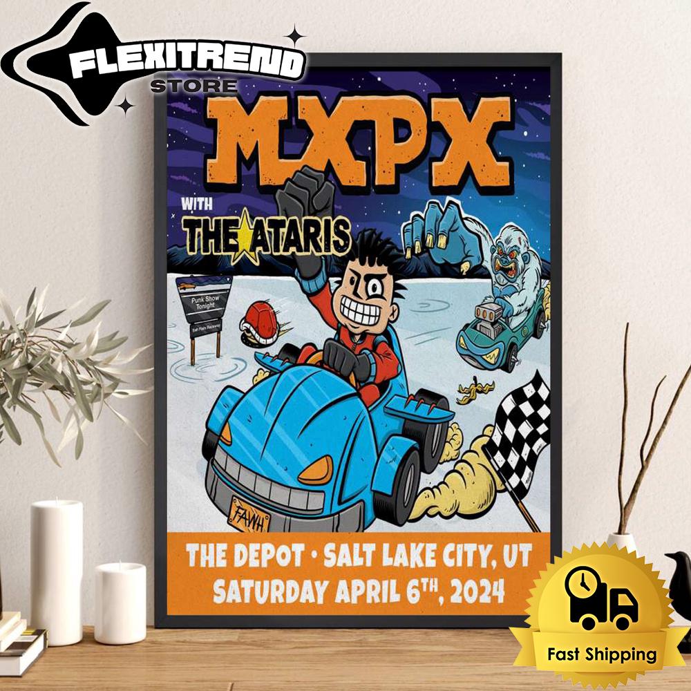 MxPx Tour At The Depot, Salt Lake City UT On April 6th, 2024 Poster Canvas