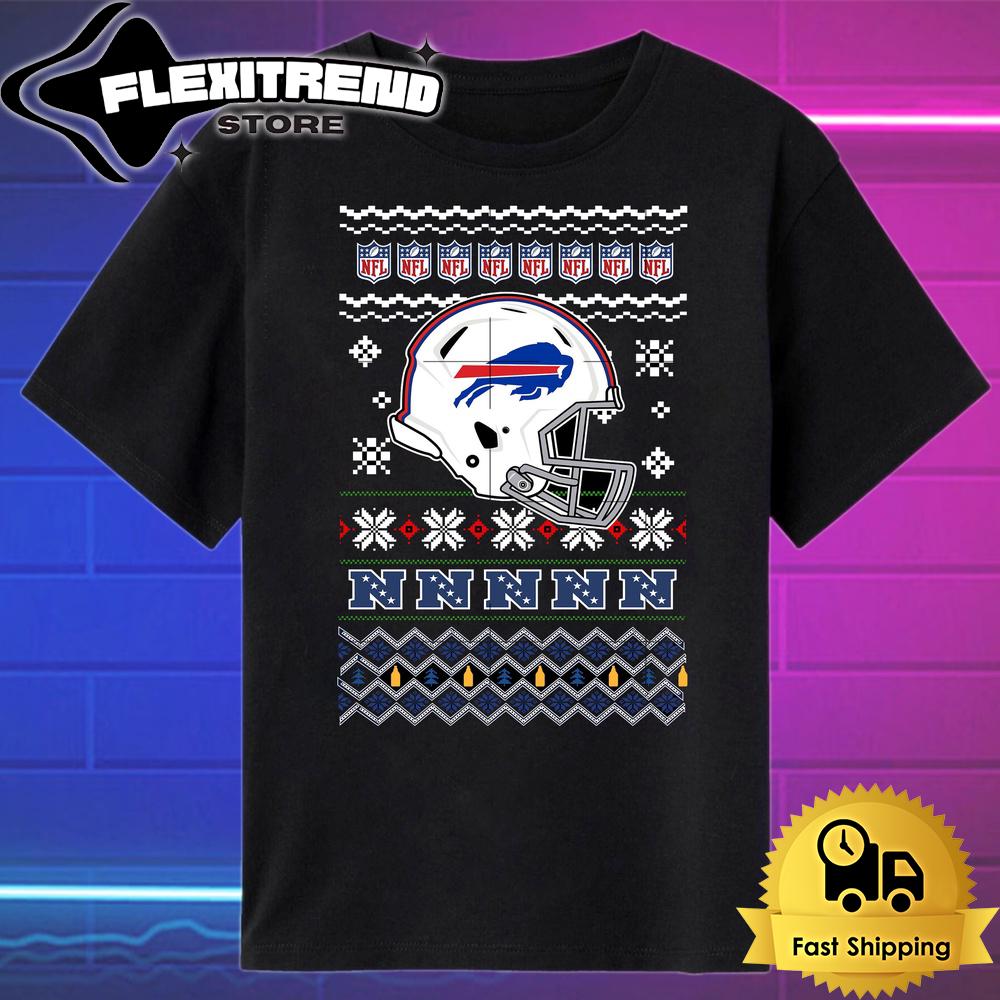 NFL Buffalo Bills Helmet Christmas T Shirt