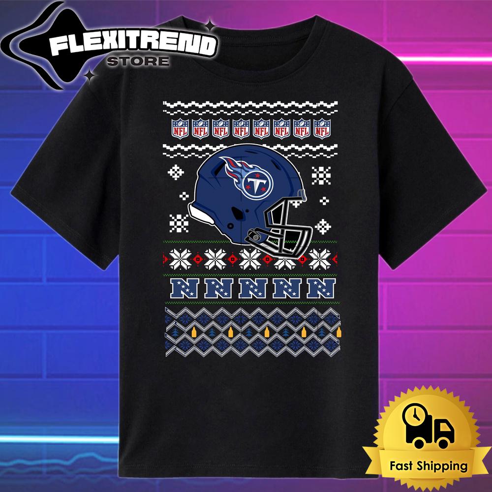 Nfl Tennessee Titans Helmet Christmas T Shirt