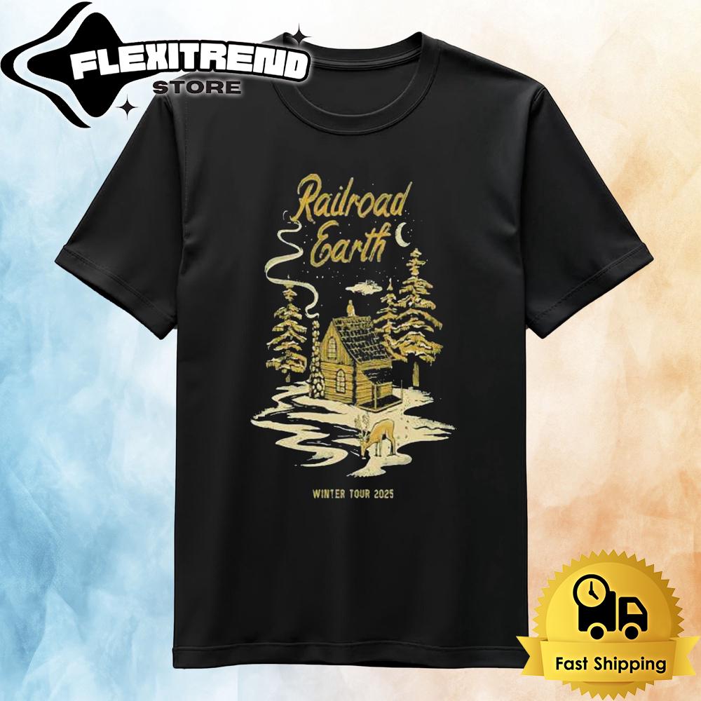 Railroad Earth Winter 2025 Tour T Shirt