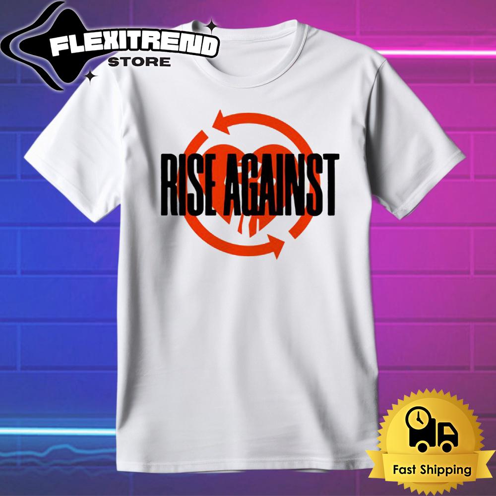 Rise Against Red HeartFist T Shirt