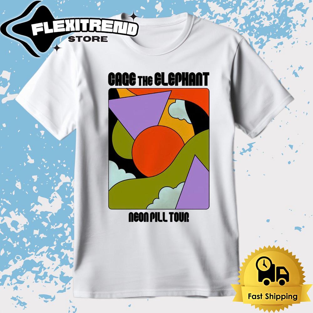 Cage The Elephant Neon Pill Tour T Shirt