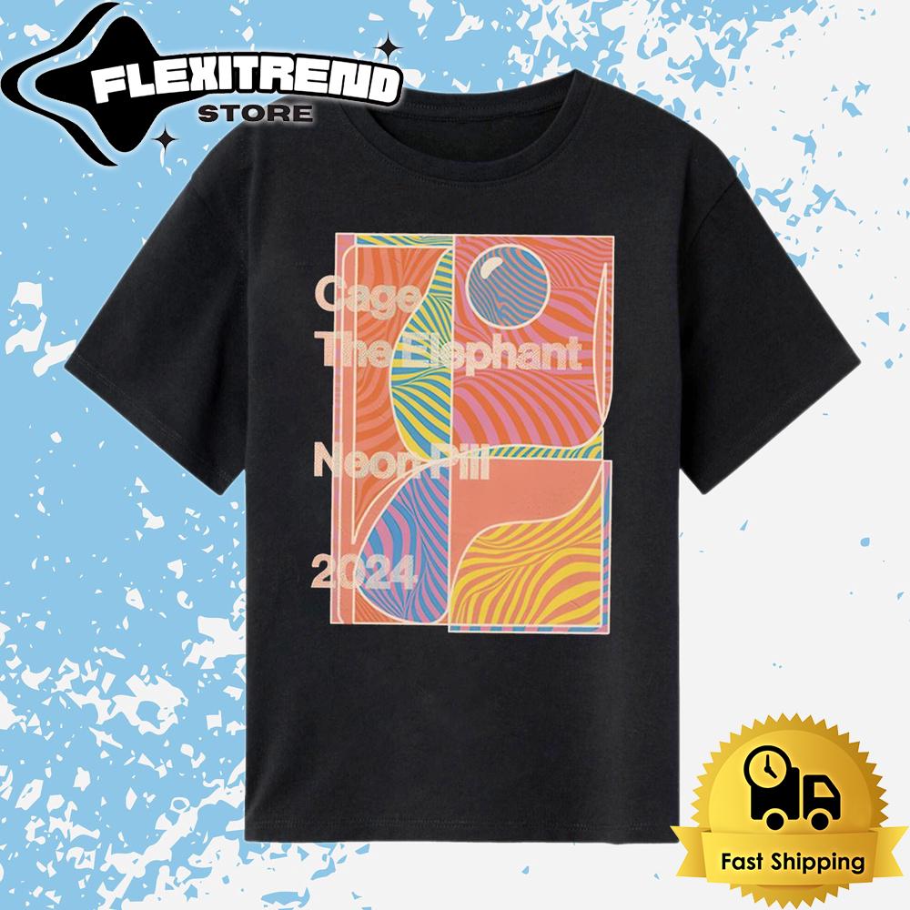 Cage The Elephant Terracotta Abstract T Shirt