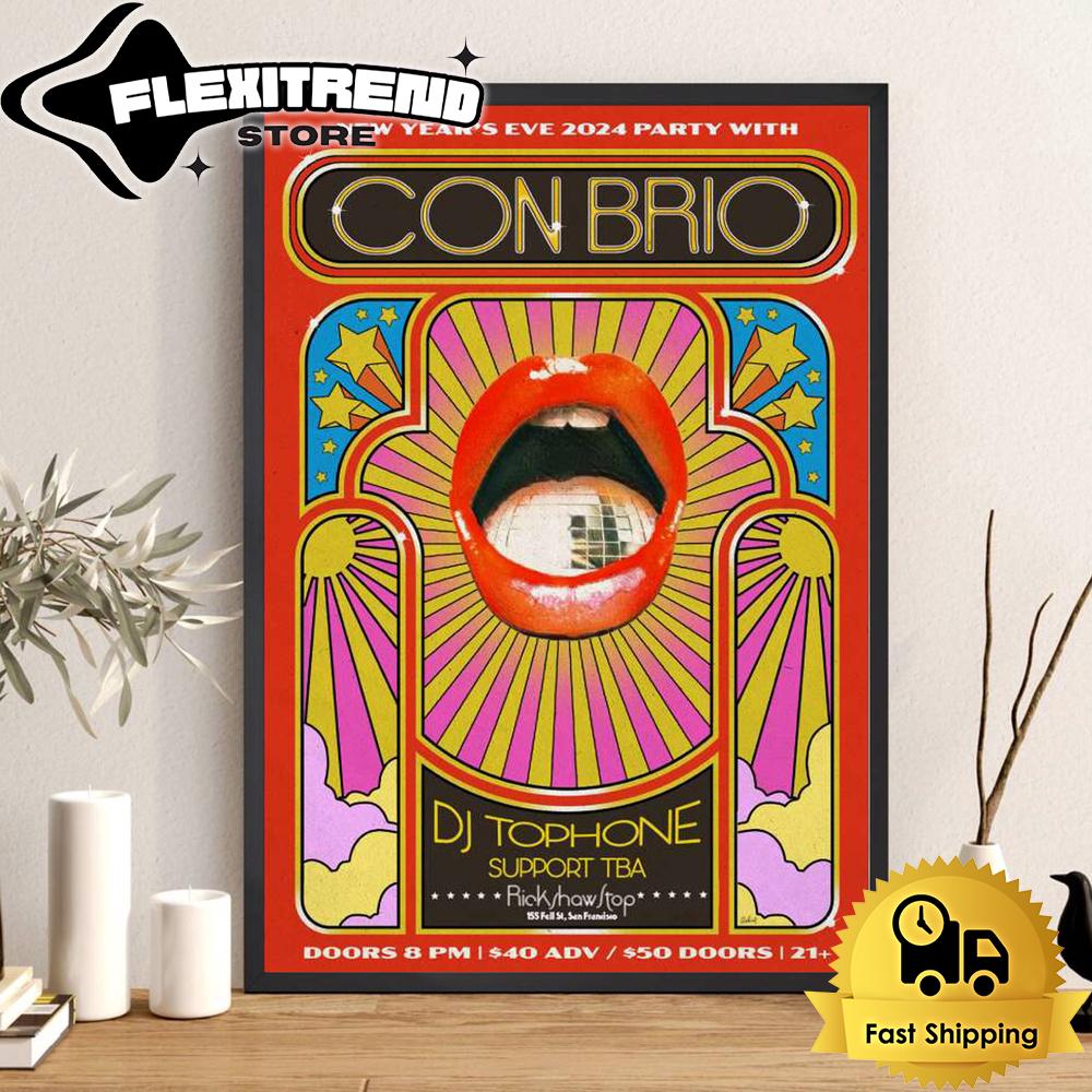 Con Brio Tour At Rickshaw Stop In San Francisco, CA On Dec 31 2024 Poster Canvas