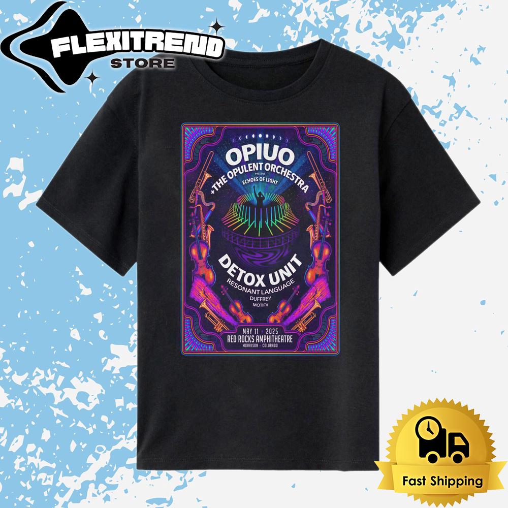 Opiuo Tour At Red Rocks Amphitheatre In Morrison, CO On May 11 2025 T Shirt